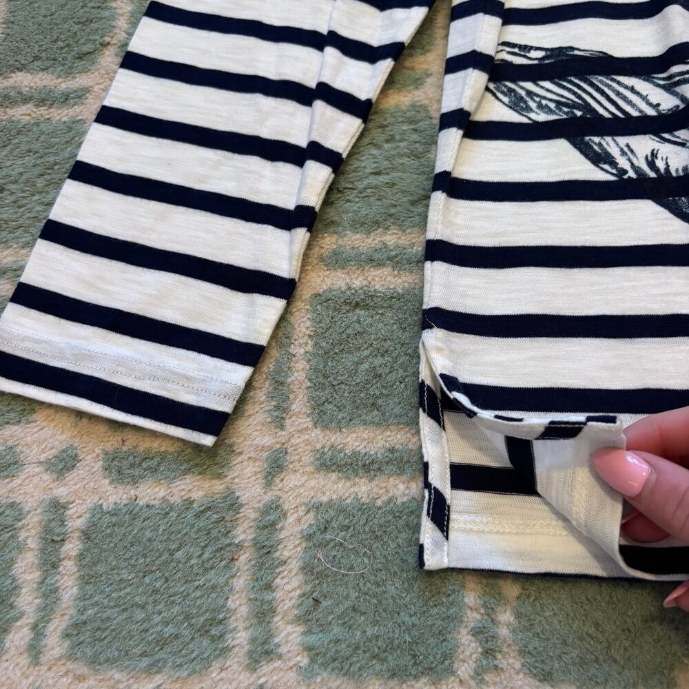 J. Crew stripe boatneck with Whale detail S - Picture 4 of 7
